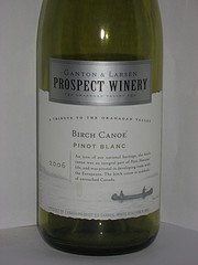 Ganton and Larsen Prospect Winery Birch Canoe Pinot Blanc 2006