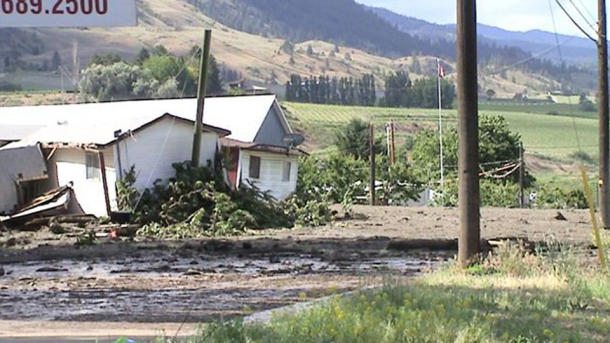Landslide rips through BC wine country