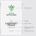 BCVQA wine label