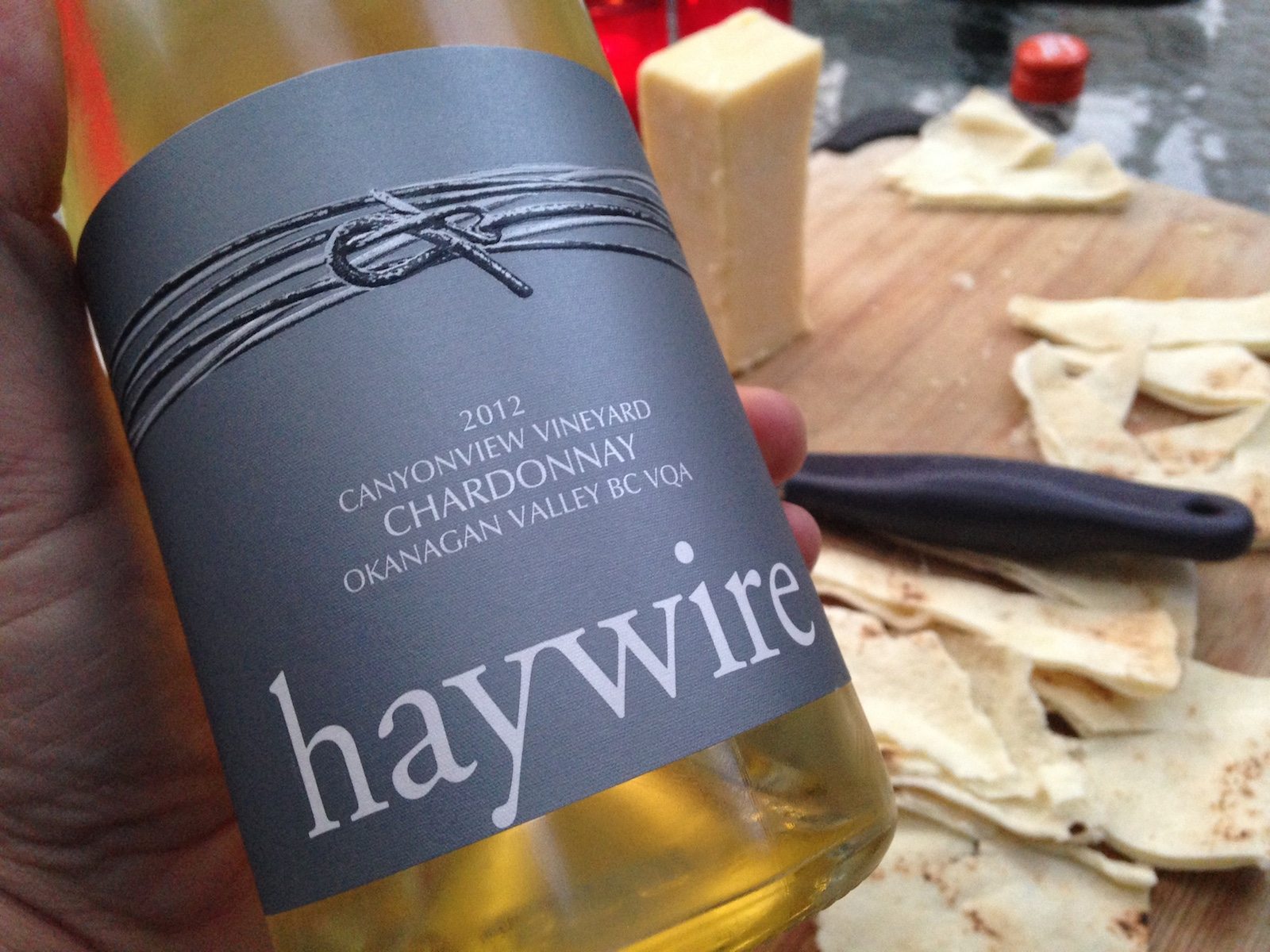 Haywire’s bright, tasty Canyonview Vineyard Chardonnay